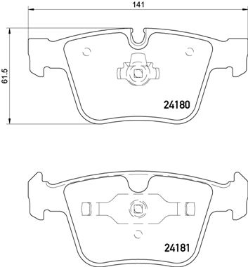 A.B.S. P 50 116 BREMBO Bremsbelagsatz, Scheibenbremse